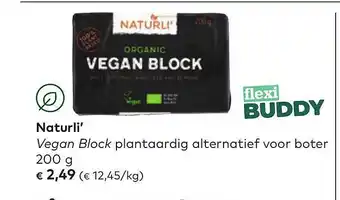 Bio Planet Naturli' Vegan Block Plantaarding Alternatief Voor Boter aanbieding