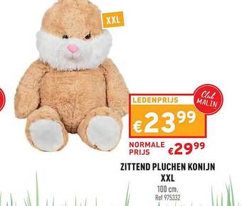 Trafic Zittend Pluchen Konijn Xxl aanbieding