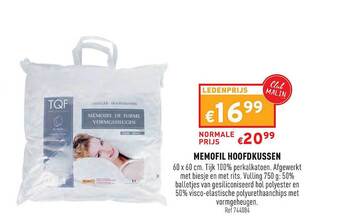 Trafic Memofil Hoofdkussen aanbieding