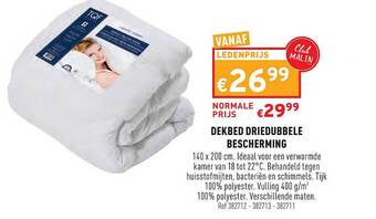 Trafic Dekbed Driedubbele Bescherming aanbieding
