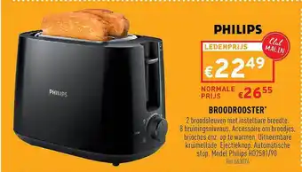Trafic Broodrooster Philips aanbieding