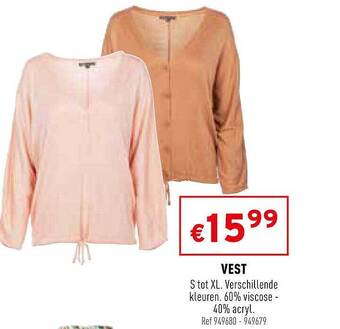 Trafic Vest S Tot Xl aanbieding