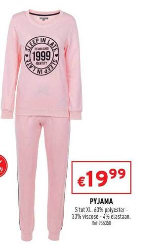 Trafic Pyjama S Tot Xl aanbieding