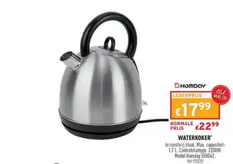 Trafic Waterkoker Homday aanbieding
