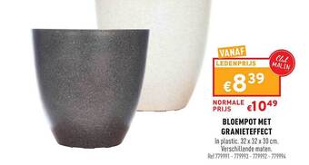 Trafic Bloempot Met Granieteffect aanbieding