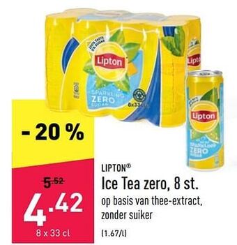 ALDI Ice tea zero aanbieding