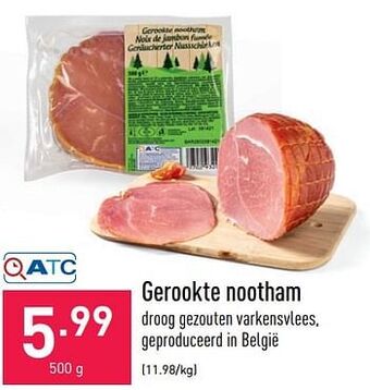 ALDI Gerookte nootham aanbieding