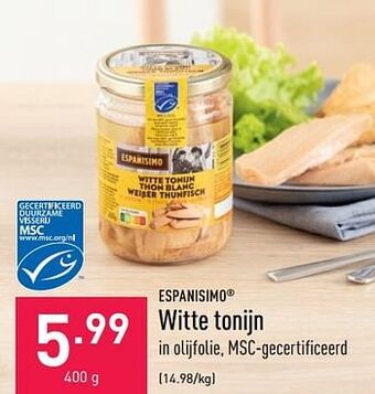 ALDI Witte tonijn aanbieding