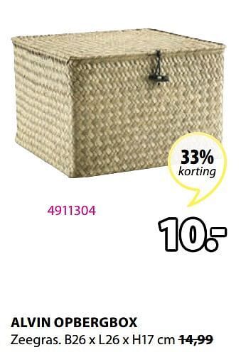 Jysk Alvin opbergbox aanbieding