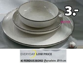 Jysk Ferdus bord aanbieding