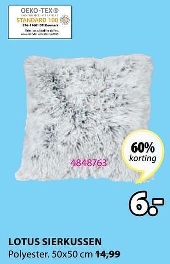 Jysk Lotus sierkussen aanbieding