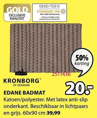 Jysk Edane badmat aanbieding