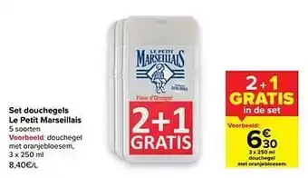 Carrefour Douchegel met oranjebloesem aanbieding