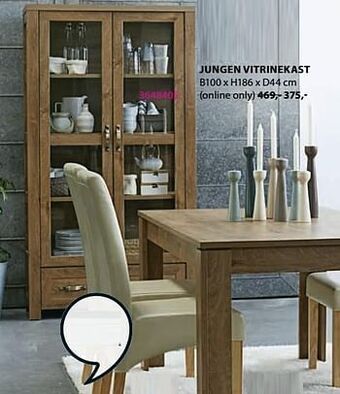 Jysk Jungen vitrinekast aanbieding