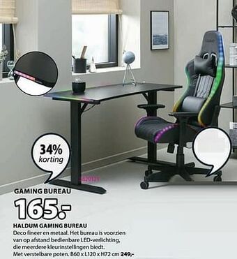 Jysk Haldum gaming bureau aanbieding