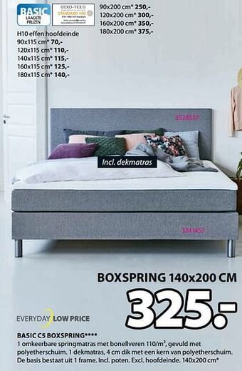 Jysk Basic c5 boxspring aanbieding