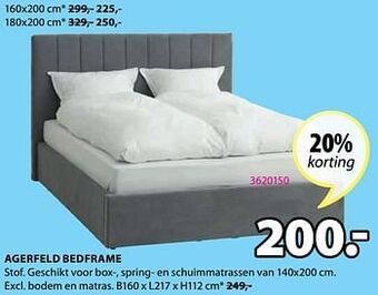 Jysk Agerfeld bedframe aanbieding