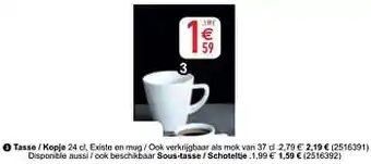 Tasse - kopje 37cl