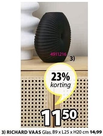 Jysk Richard vaas aanbieding