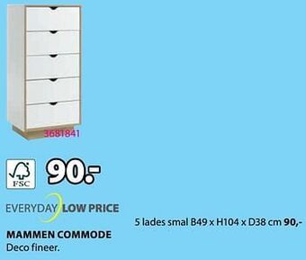 Mammen commode 5 lades smal