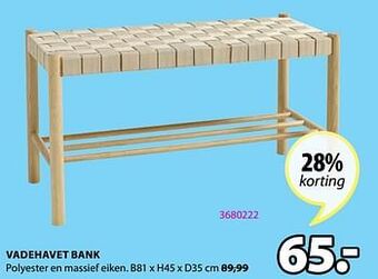 Jysk Vadehavet bank aanbieding