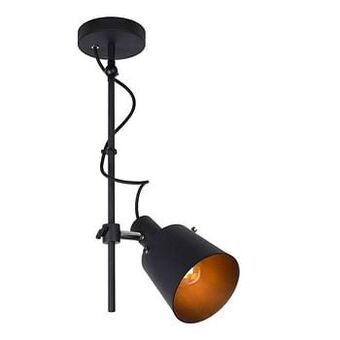 Lucide plafondspot Quinny - zwart - 49 cm - Leen Bakker