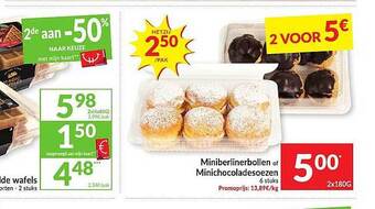 Intermarché Miniberlinerbollen Of Minichocoladesoezen aanbieding