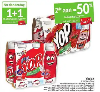 Intermarché Yoplait P'tit Yop Of Yop aanbieding