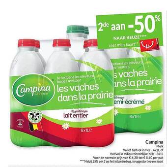 Intermarché Campina Melk aanbieding