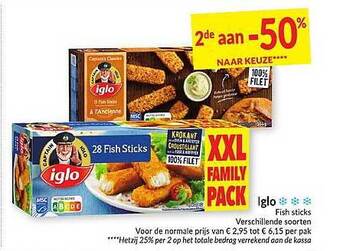 Intermarché Iglo Fish Sticks aanbieding