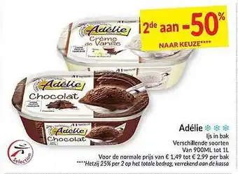 Intermarché Adelie Ijs In Bak aanbieding