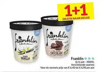 Intermarché Franklin Ijs In Pot aanbieding