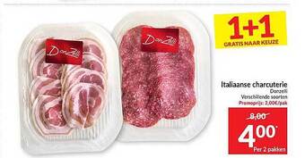 Intermarché Italiaanse Charcuterie Donzelli aanbieding