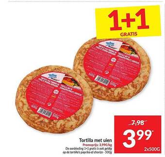 Intermarché Tortilla Met Uien aanbieding