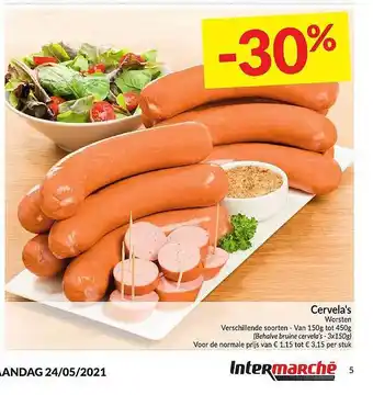 Intermarché Cervela's Worsten aanbieding