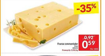 Intermarché Franse Emmentaler Kaas aanbieding