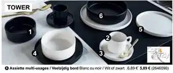 Cora Assiette multi-usages - veelzijdig bord aanbieding