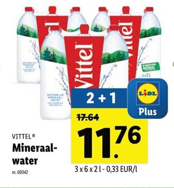 Lidl Vittel Mineraalwater aanbieding