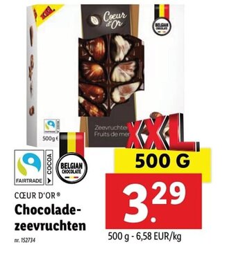 Lidl Chocolade zeevruchten aanbieding