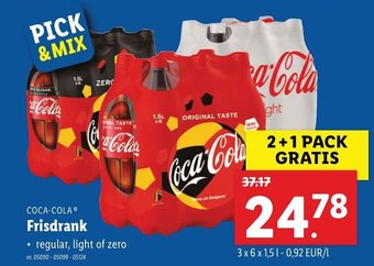 Lidl Coca-Cola Frisdrank aanbieding