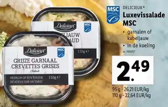 Lidl Delicieux Luxevissalade MSC 95-110g aanbieding