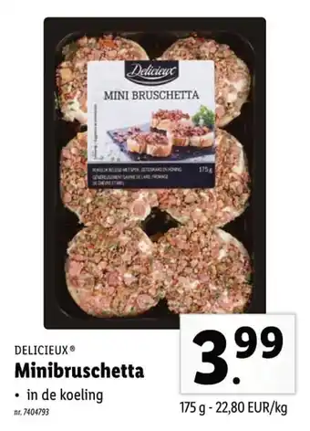Lidl Delicieux Minibruschetta 175g aanbieding