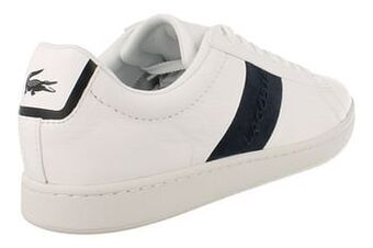 Berca Shoes Lacoste Sneaker Laag Heren Carnaby Evo Leather - Wit aanbieding