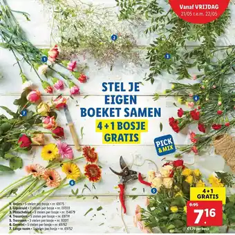 Pick & Mix Boeket 4+1