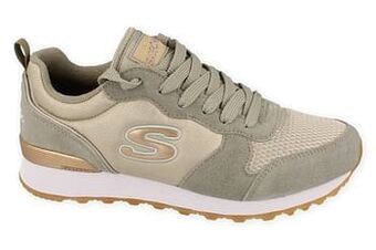Berca Shoes Skechers Sneaker Laag Dames Goldn Gurl Air-Cooled Memory Foam - Goud aanbieding