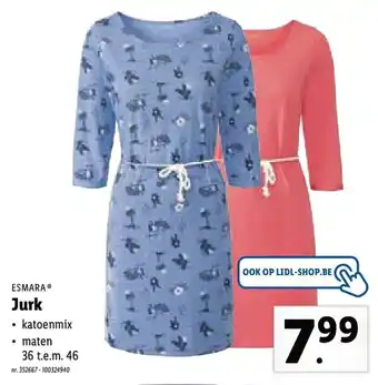 Lidl Esmara Dames Jurk 36-46 aanbieding