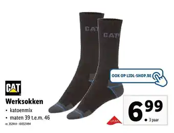 Lidl CAT Werksokken 39-46 aanbieding