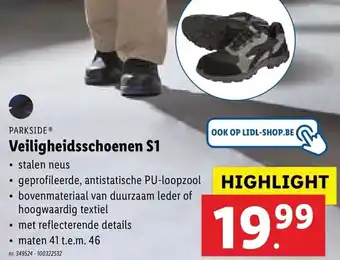 Parkside Veiligheidsschoenen S1 41-46