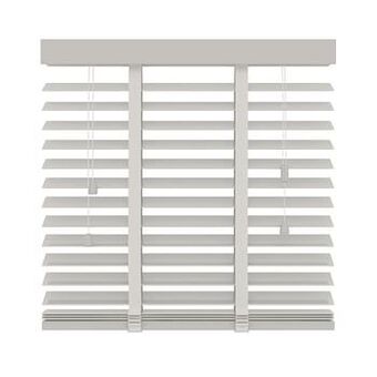 GAMMA GAMMA horizontale jaloezie hout 50 mm 944 wit 220x220 cm aanbieding