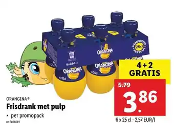 Orangina Frisdrank met pulp 6*250ml
